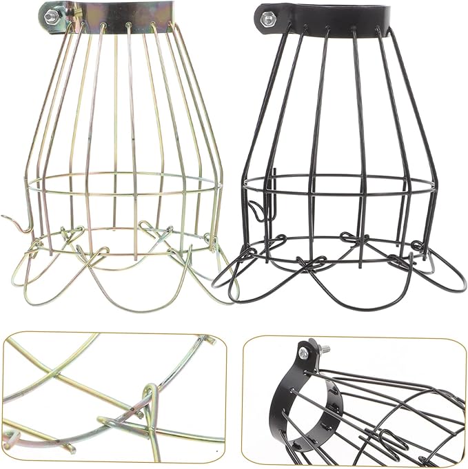 Housoutil Reptile Heat Lamp Mesh Cover Scalding for Pet Tanks Insulation Shade for Climbing Accessory for Reptile Care