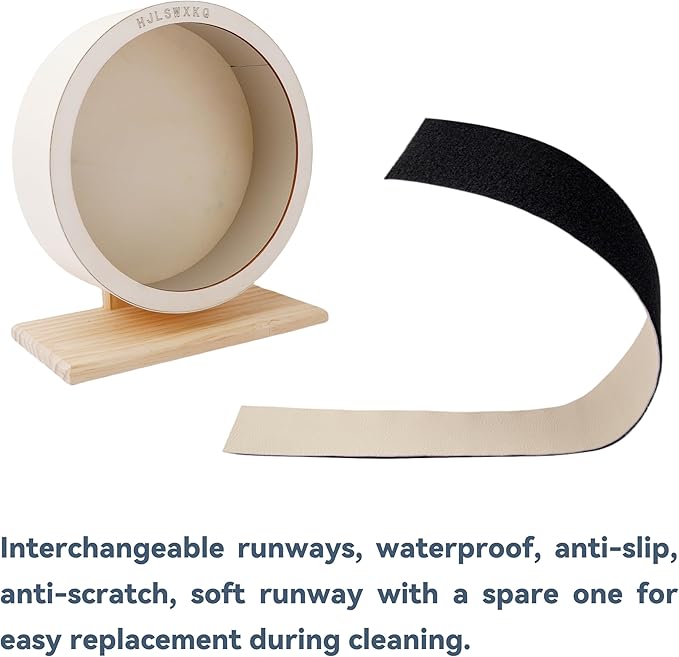 12 in Large Silent Exercise Hamster Wheel – Wooden Hamster Wheel with Removable Washable Track, Quiet Wheel for Gerbils, Mouse, Syrian Hamster,Hedgehog