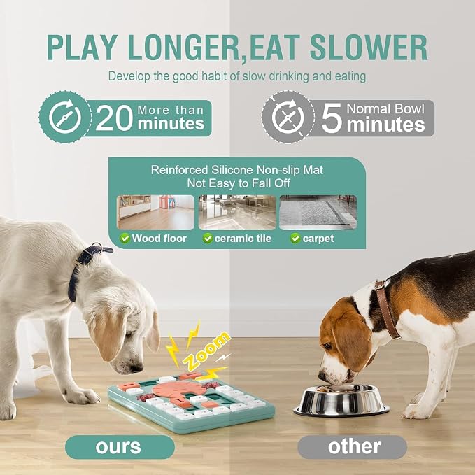 Dog Puzzle Toys, Treat Dispensing Dog Enrichment Toys for IQ Training and Brain Stimulation, Interactive Mentally Stimulating Toys as Gifts for Puppies, Cats, Dogs (L-Level 4) - Image 5