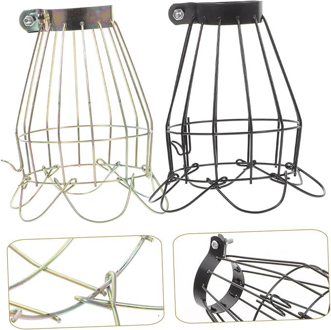 Milisten Reptile Heat Lamp Mesh Cover Scalding Guard Shade for Reptile Tanks Design Efficient Heat Dissipation Easy Installation