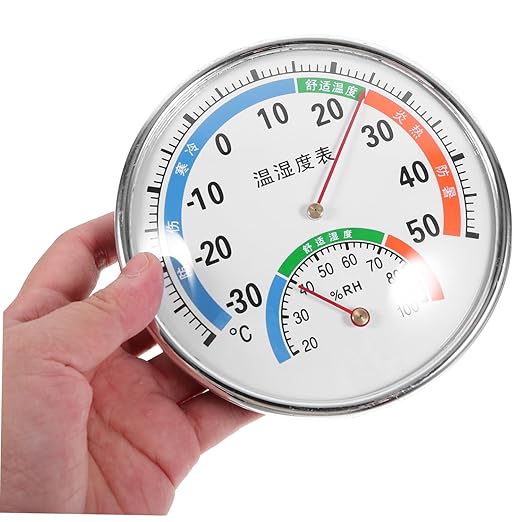 COLLBATH Reptile Humidity Gauge Dual Thermohygrometer for Terrariums Versatile Easy to Mount for Reptile Species