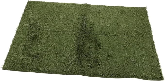 Abaodam Reptile Carpet Mat Imitation Grass Liner for Terrarium Moisture Retaining Bedding for Tortoises and Amphibians Easy to Clean