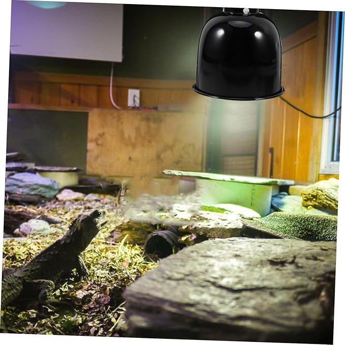 Reptile Heat Lamp Protector Dome Fixture for Turtle Tank Accessories Efficient Heat Distribution for Reptiles Easy Installation Compatible
