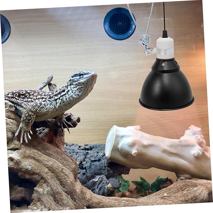 Didiseaon 1pc Reptile Lamp Clip Aluminum Alloy Fixture for Stable Pet Lighting Clamp for Reptile Lampshade Smooth Edges Easy to Install for Tanks and Terrariums