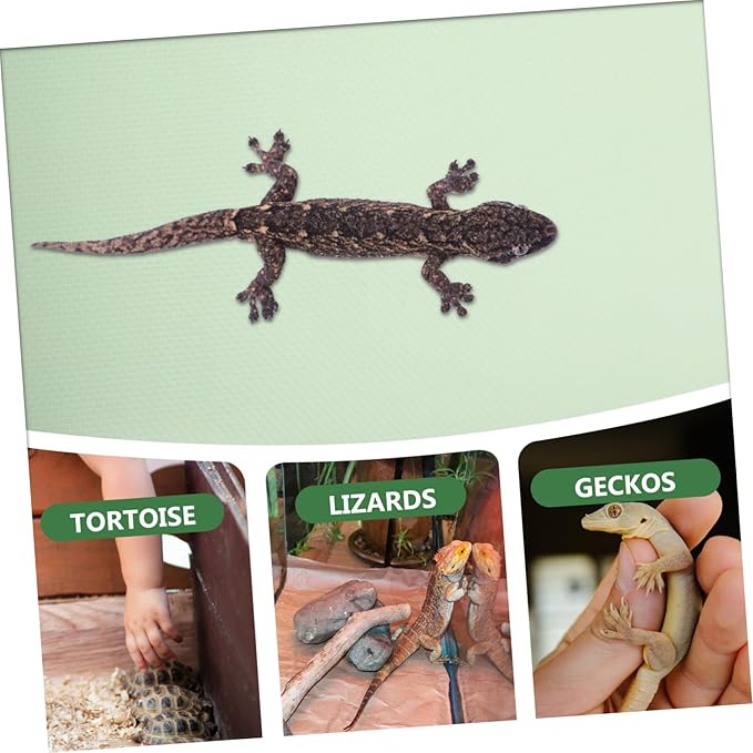 Reptile Carpet Mat Large Light Green Substrate Liner for Leopard Gecko Bearded Dragon Snake Tortoise Tank Bedding Accessory