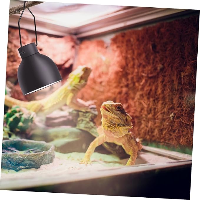Angoily 10pcs Reptile Lampshade Clips Iron Holders for 5.5/8.5 inch Lamps Easy Install Reptile Light Clamps