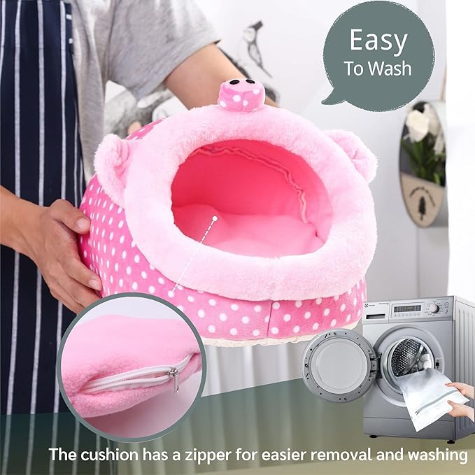 JanYoo Chinchilla House Ferret Bed Accessories Tunnel Pouch for Hedgehog Supplies(XL,Pig)