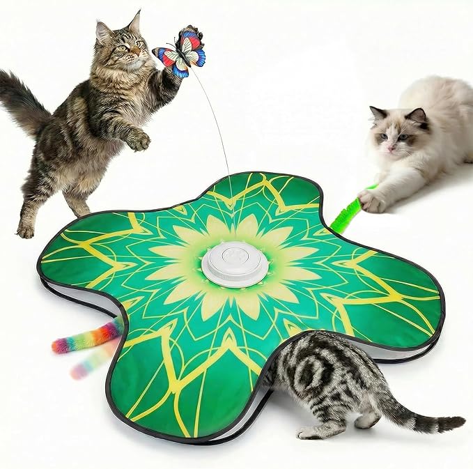 Interactive Cat Toys For Indoor Cats, Rechargeable Touch Automatic Cat Toy by Unknown