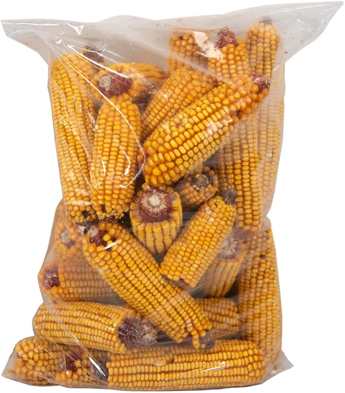 JCs Wildlife Dried Corn on the Cob for Wildlife, Natural Feed for Squirrels, Deer, Raccoons, Rabbits, Ducks, Geese & Backyard Critters, Breathable Packaging, 14 lb Bags (1 Pack)