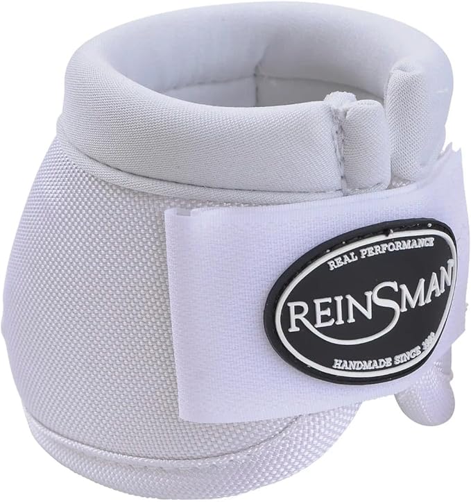 Reinsman Apex Bell Horse Boots - 2-Pack | Shock-Absorbing Stain-Resistant Durable Front Hoof Protection Wraps | No-Turn Design, Hook-and-Loop Closure