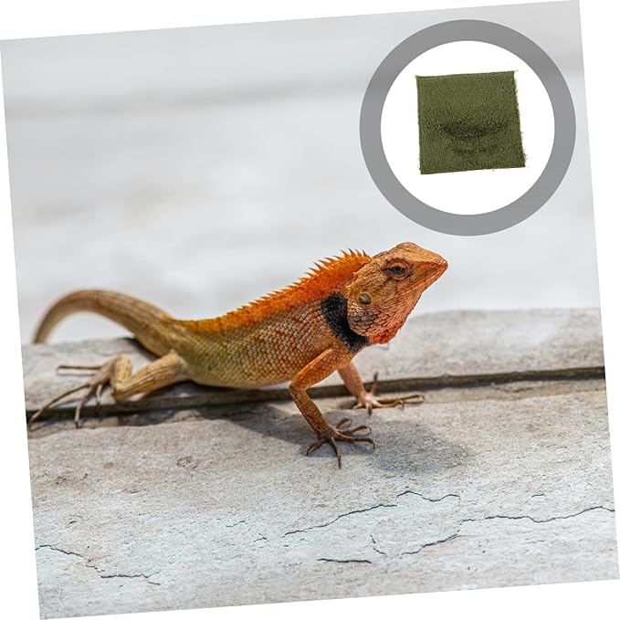 TOYANDONA Reptile Carpet Mat for Tortoise and Lizard Durable Terrarium Substrate Liner Soft and Breathable Bedding for Snakes Amphibians and Reptiles Reptile Accessory for Pet