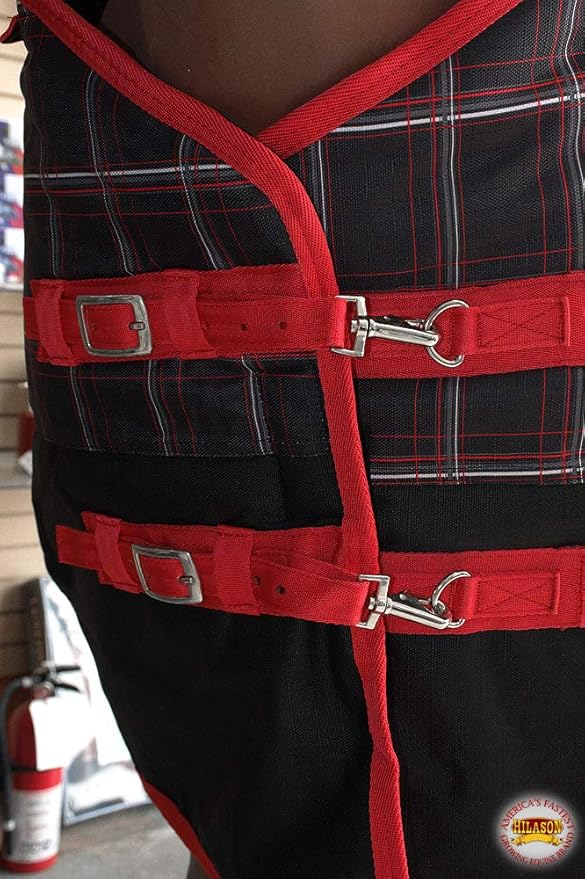 HILASON 1200D Winter Waterproof Poly Horse Blanket Belly Wrap | Turnout Blankets for Horses