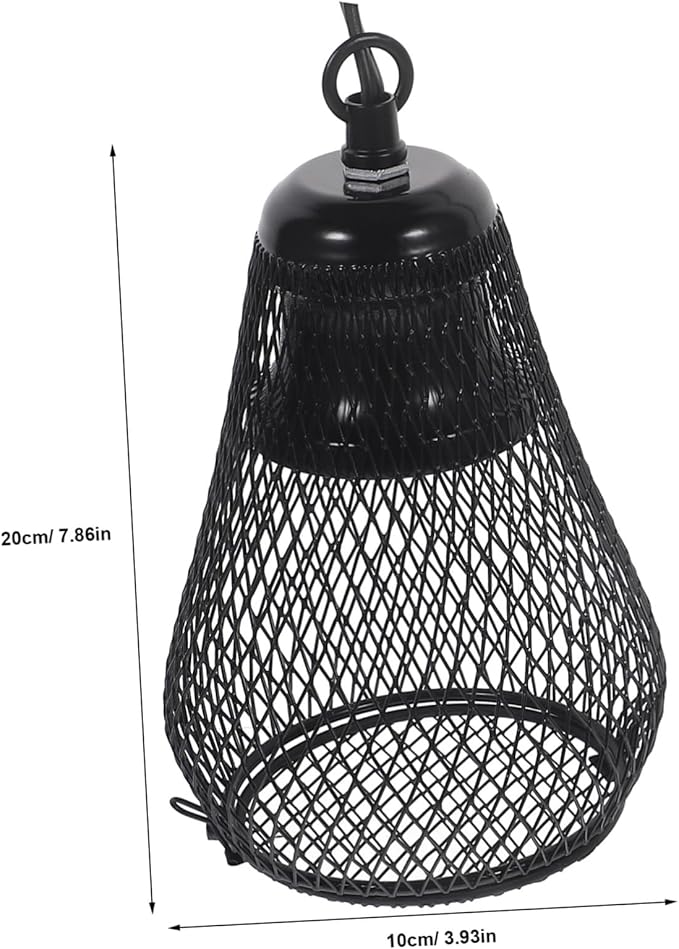 Kisangel Accessories Reptile Tank Heater Lampshade -Scale Mesh Cover Easy to Install Us Plug