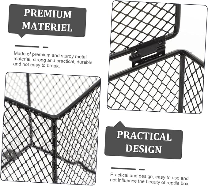 Practical Reptile Heating Lamp Net Cover Metal Lampshade for Reptile Box Lampshade Design