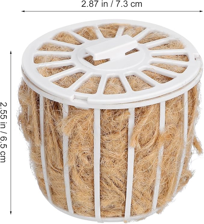 Abaodam Bird Nesting Material with Basket Natural Cotton and Jute Bedding for Small Birds Canaries Parakeets Breathable Comfortable Nest Supplies for Outdoor and Indoor Use