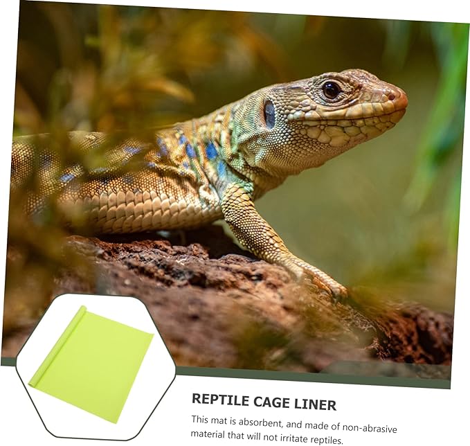 BESPORTBLE Waterproof Reptile Carpet Mat for Terrariums Washable Bedding for 40 Gallon Tanks for Snakes Geckos and Other Reptiles