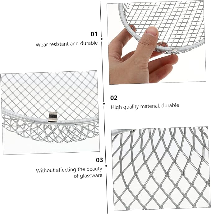 FOMIYES 3pcs Reptile Heating Lamp Mesh Cover Scalding Shade for Lizard Turtle and Snake Habitats and Easy to Install Lamp Shade Accessory