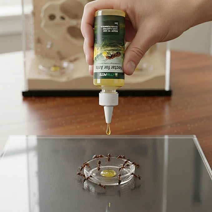 CTWPets Golden Nectar Ant Food – Premium Ready-to-Use Liquid Formula Formicarium Ant Liquid Food (2oz)