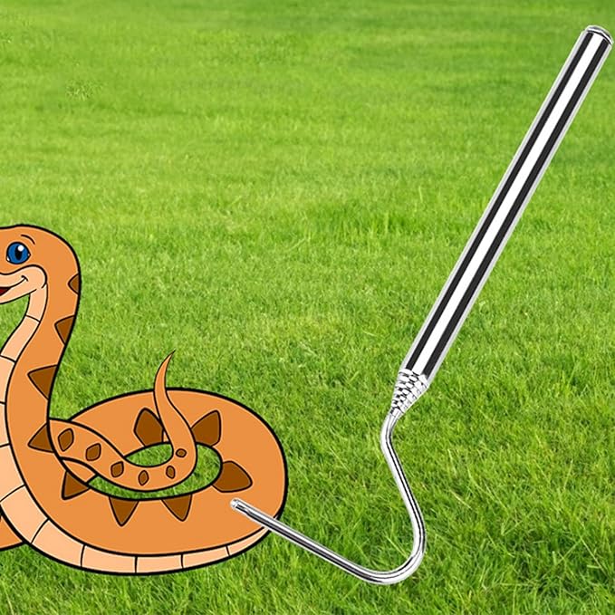 Snake Hook,16.5-68cm Snake Hook Extensible Snake Catcher Hook Adjustable Snake Tong for Catching, Controlling, or Moving Snakes