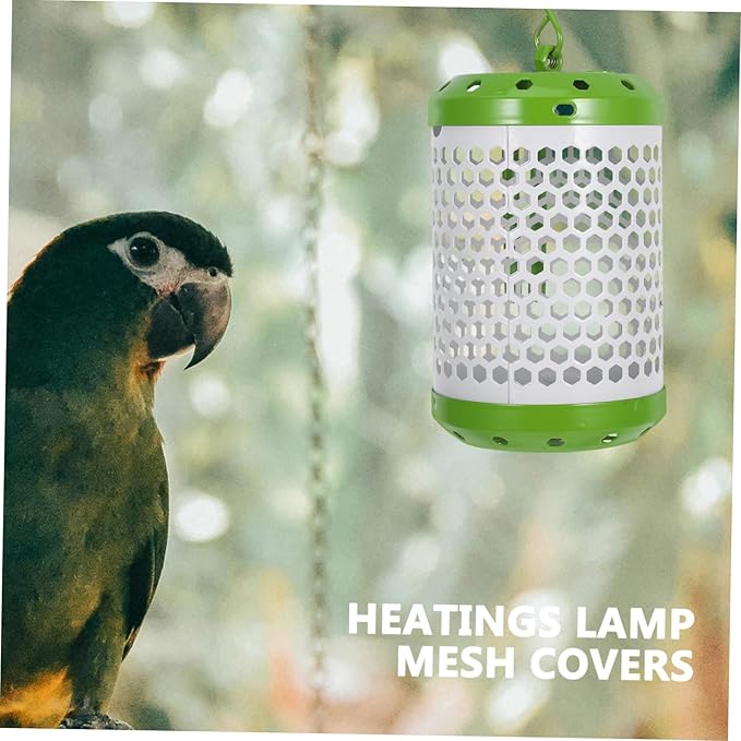 Totority Adjustable Heat Lamp Guard for Reptiles Antiscald Protective Mesh Cage for Lizards Snakes and Small Birds Installation for Ceramic Heating Lamps