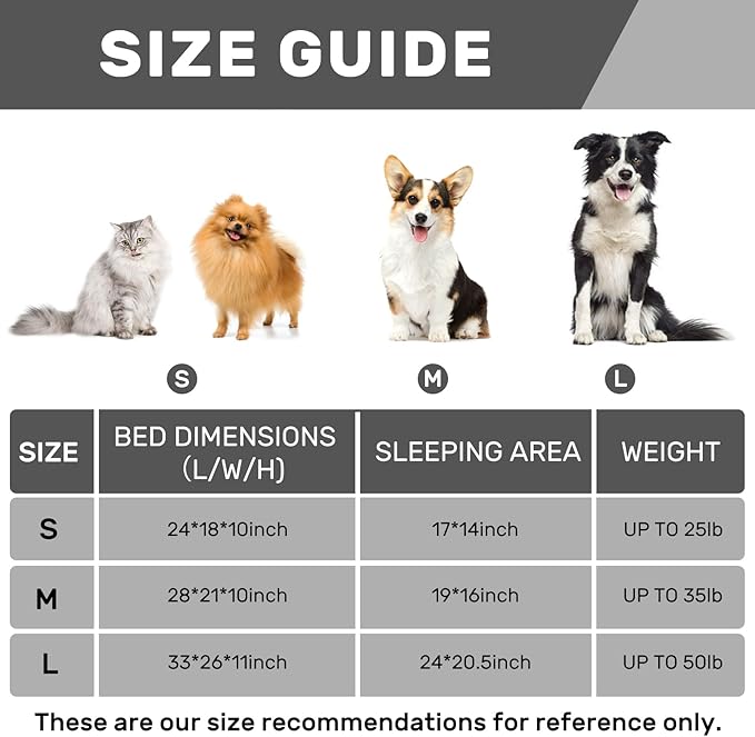Hollypet Fluffy Dog Cat Bed Pet Couch Beds Plush Soft Warming Washable Puppy Bed for Small Medium Dogs and Large Cats, Dark Brown, 24" L x 18" W x 10" Th