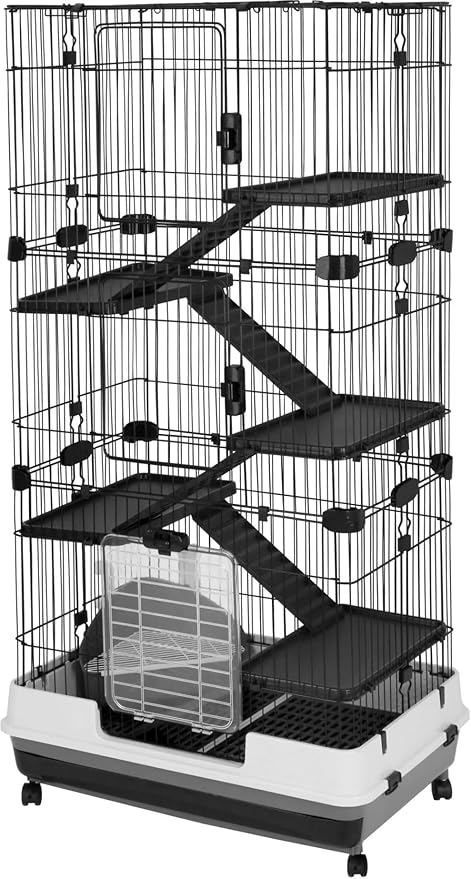A&E Cage Company 80-3 Deluxe 6 Level Small Animal Cage, 32" L X 21" W X 60" H