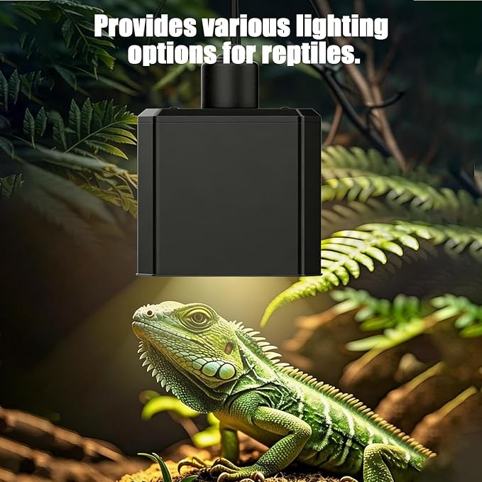 Heat Lamp Cover - Reptile Warm Lighting Shade, Terrarium Heat Lampshade for Turtle Gecko Tortoise Bearded Dragon Habitat Terrarium Enclosure Aquarium Durable Protective Cover for Reptile Heating