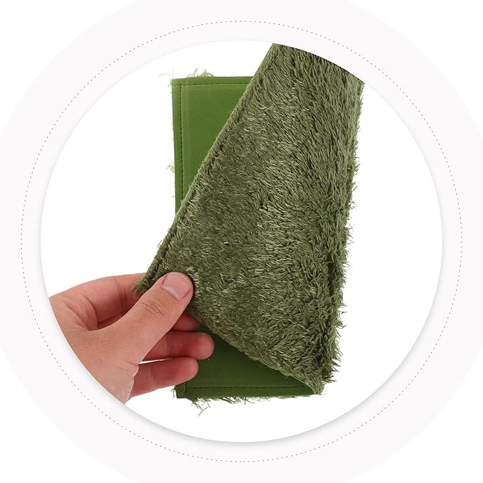 Tortoise Bedding Mat Reptile Carpet Substrate Liner for Terrarium Pet Tortoise Lizard Habitat Moisture Retention Washable Reusable Moss Terrarium Mat