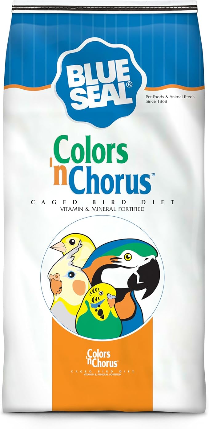 Blue Seal Colors ‘N Chorus Finch Bird Feed | Premium Seeds and Ingredients for a Nutritious and Tasty Diet | 50 Pound Bag