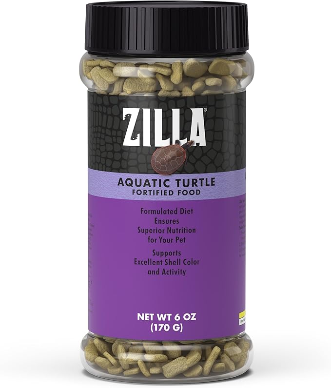 Zilla Aquatic Turtle Extruded Food Pellets 6 Ounces (Pack of 2)