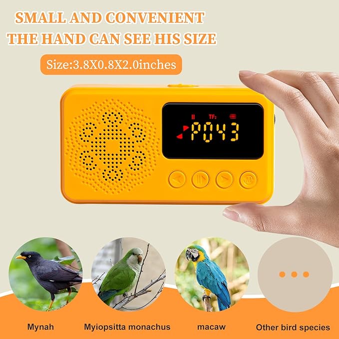 Parrot Toys, Bird Learning Machine - Teach Talking, Whistling, and Singing