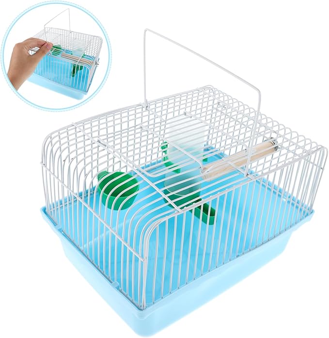 Lightweight Bird Carrier with Integrated Perch and Food Tray for Small Birds for Parakeets Lovebirds and Other Small Animals