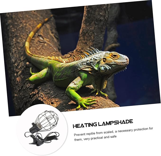 BESPORTBLE 1pc Ceramic Heat Lamp Cover for Reptiles Lampshade Sturdy Clamp Fit for Pet Heating Lights Efficient Heat Dissipation