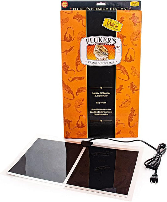 Fluker's Premium Heat Mat for All Reptiles and Amphibians, Large 17"x11"