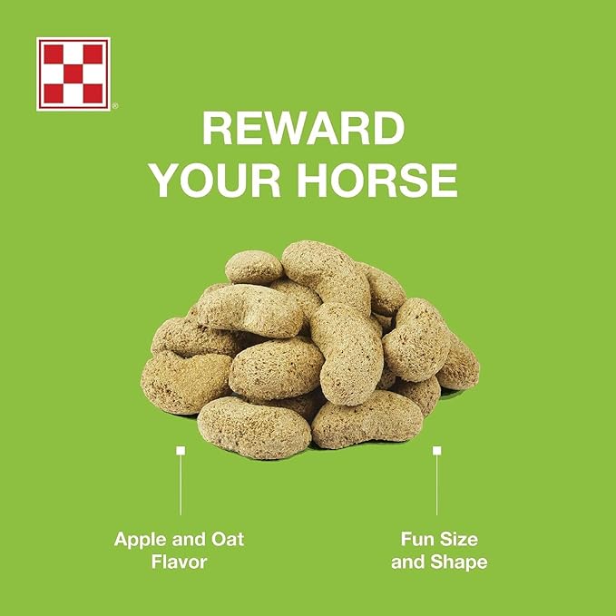 Purina Apple and Oat Flavored Horse Treats, 3.5 lbs (Pack of 2)