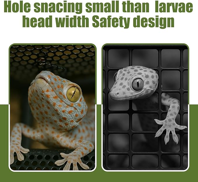 Landhoow 55 Gallon Screen Cover for Hinged Door Pet Reptile Terrarium Screen Cover Large Reptile Terrarium Fish Tank Lid with Center Hinge