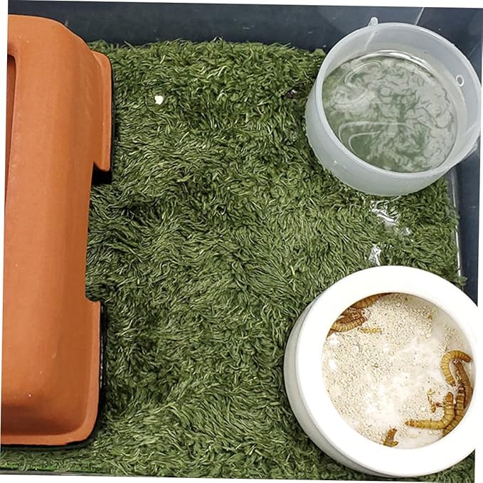BESPORTBLE Household Reptile Carpet Mat Washable Terrarium Bedding for Lizard Gecko Snake and Tortoise Durable Easy to Cut and Comfortable Crawl Space for Pets