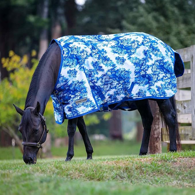 Jeffers Expression 1200 Denier Standard Neck Turnout Blanket for Horses, 84"- Water Proof, Breathable, 240 gram Polyfill, Medium Weight Warmth, Winter Protection for Stall, Barn – Equestrian Toile