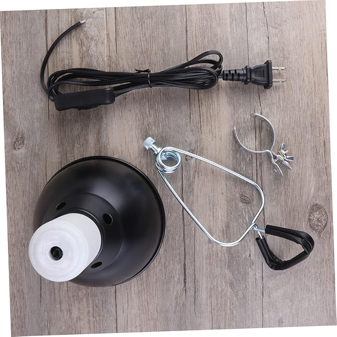 BESPORTBLE 110v Reptile Lamp Fixture Basking Dome for Bearded Dragons Lizards and More High Strength Design for Safe Use Terrariums and Tanks Us