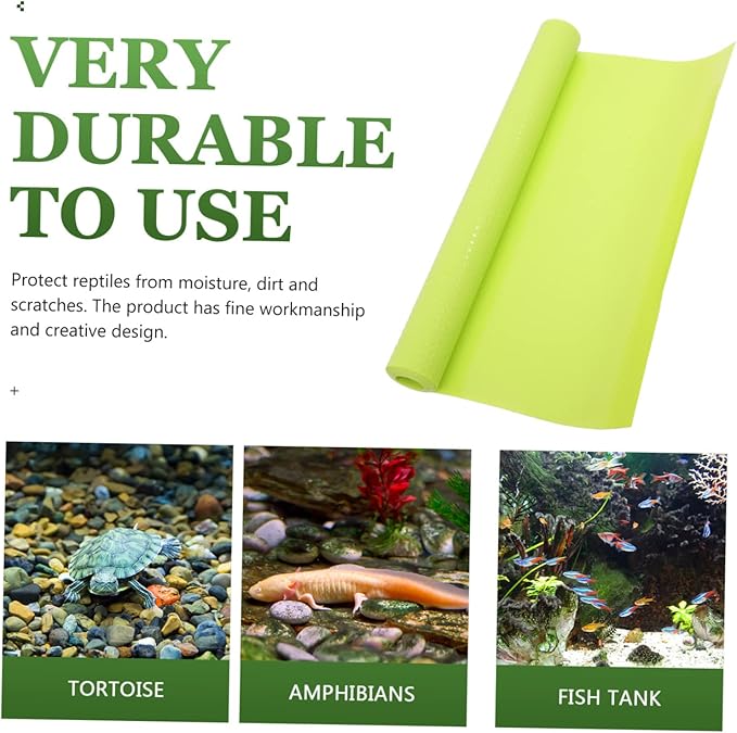 Toddmomy 2pcs Reptile Mat Terrarium Bedding for Snakes Lizards and Turtles Easy Reptile Carpet for