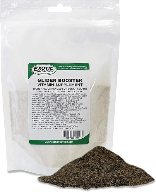 Glider Booster (1.3 lb.) - Complete Multivitamin - Powdered Vitamin & Mineral Supplement for Pet Sugar Gliders