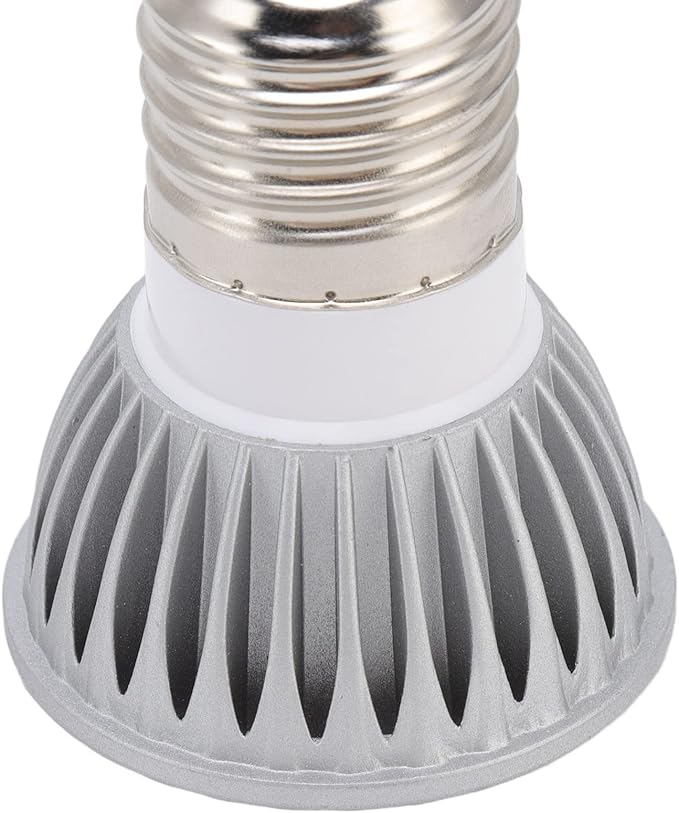 ZJchao Basking Light Bulb Reptile Heat Lamp Bulb Full Spectrum UVA UVB LED Concave Convex Mirror Sun Basking Lamp for Turtles Lizards Snakes Aluminum Alloy 5W 10.0 UVB (110V)