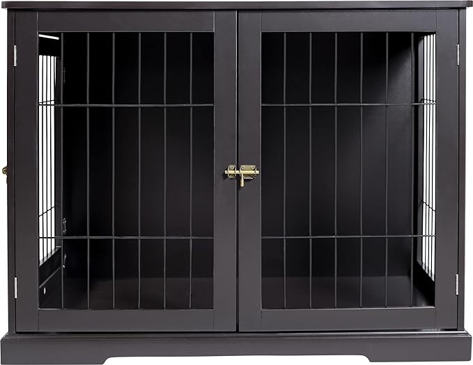 TRIXIE 29.5" Indoor Dog Crate, Wooden Crate Table for Dogs Up to 25 lb, Small Dog Kennel, Perfect in Any Room, Brown