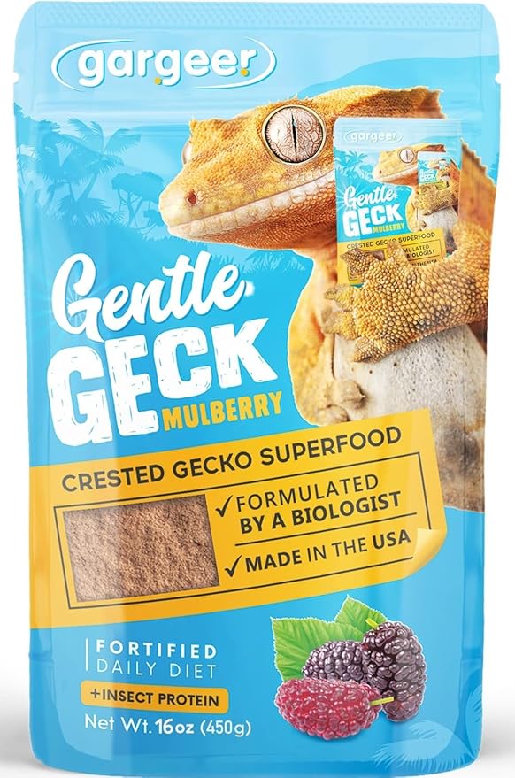 Gargeer 16oz Complete Crested Gecko Food Diet. Premium Ingredients Mix, Ready to Use Freshly Made Powder. Unique Superfood Formula, Developed & Made in The USA. Enjoy!