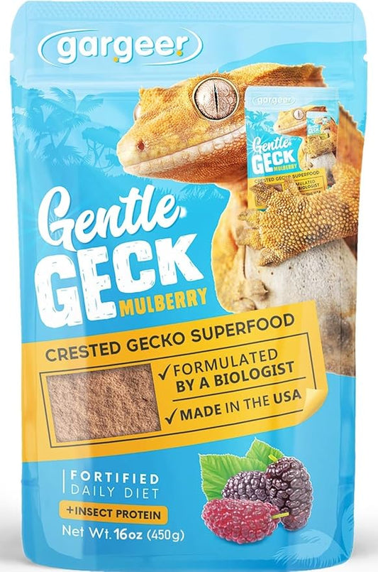 Gargeer 16oz Complete Crested Gecko Food Diet. Premium Ingredients Mix, Ready to Use Freshly Made Powder. Unique Superfood Formula, Developed & Made in The USA. Enjoy!