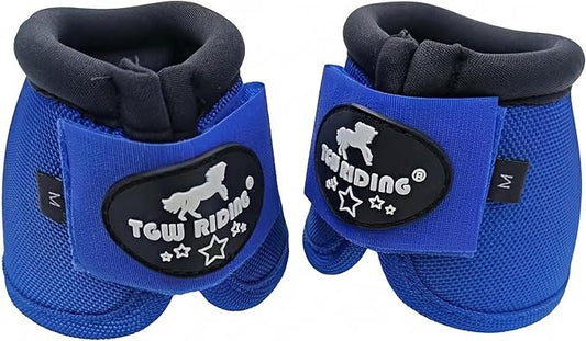 TGW RIDING 2520D Horse Bell Boots No-Turn Horse Bell Boots, Equine Ballistic Hoof Overreach Bell Boot, Pair