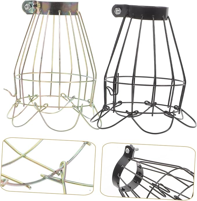 YARNOW 2pcs Box Reptile Heat Lamp Mesh Cover Craft Lamp Mesh -scalding Reptile Lampshade Heat for Cover