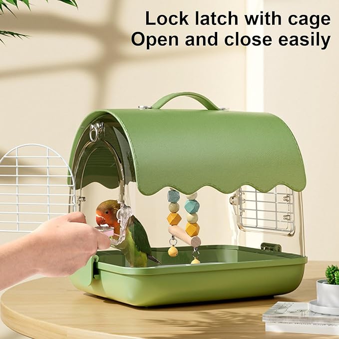 Breeding Travels Bird Carriers Cage Suit Ventilated Acrylic Travels for Outdoor Viewing Comfortable Home Leisures Birdcage