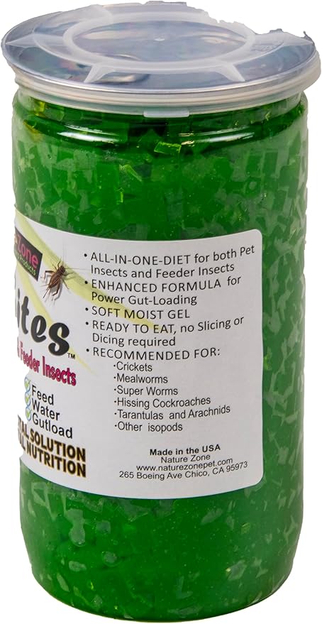 Nature Zone SNZ54511 Feeder Insects Total Bites Soft Moist Food with Spirulina, 9-Ounce