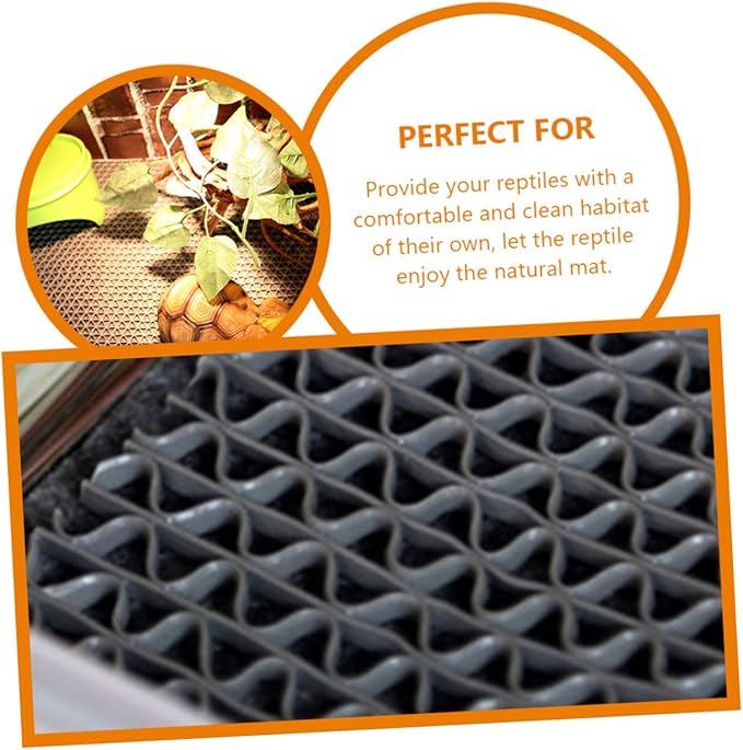 MERRYHAPY Tortoise Bedding Reptile Enclosure Mat Gecko Terrarium Liner Snake Substrate Reusable Carpet